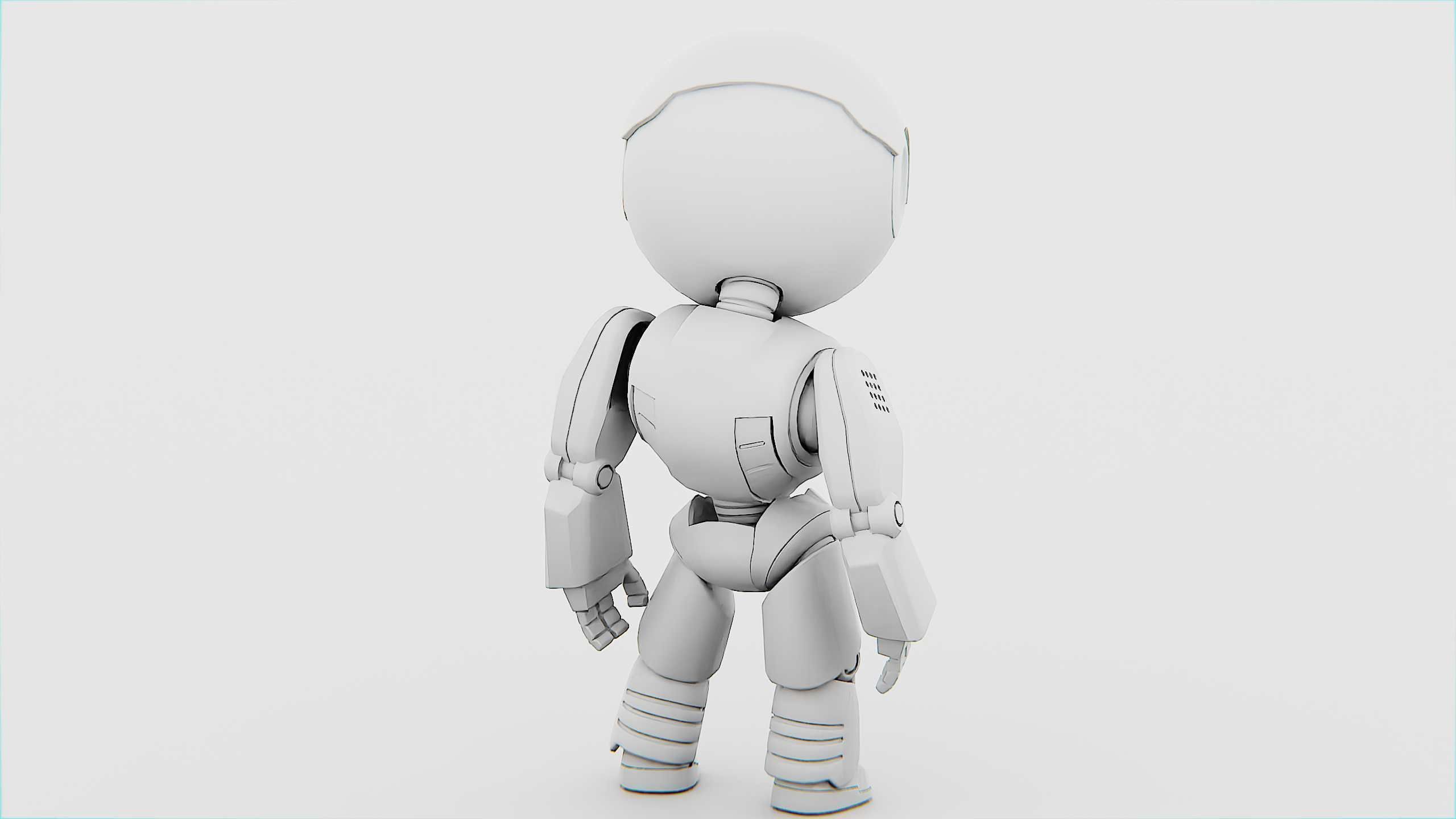 DROID NINO C-2 Rigged for Unreal Engine - Unity - MIXAMO 3D model_33