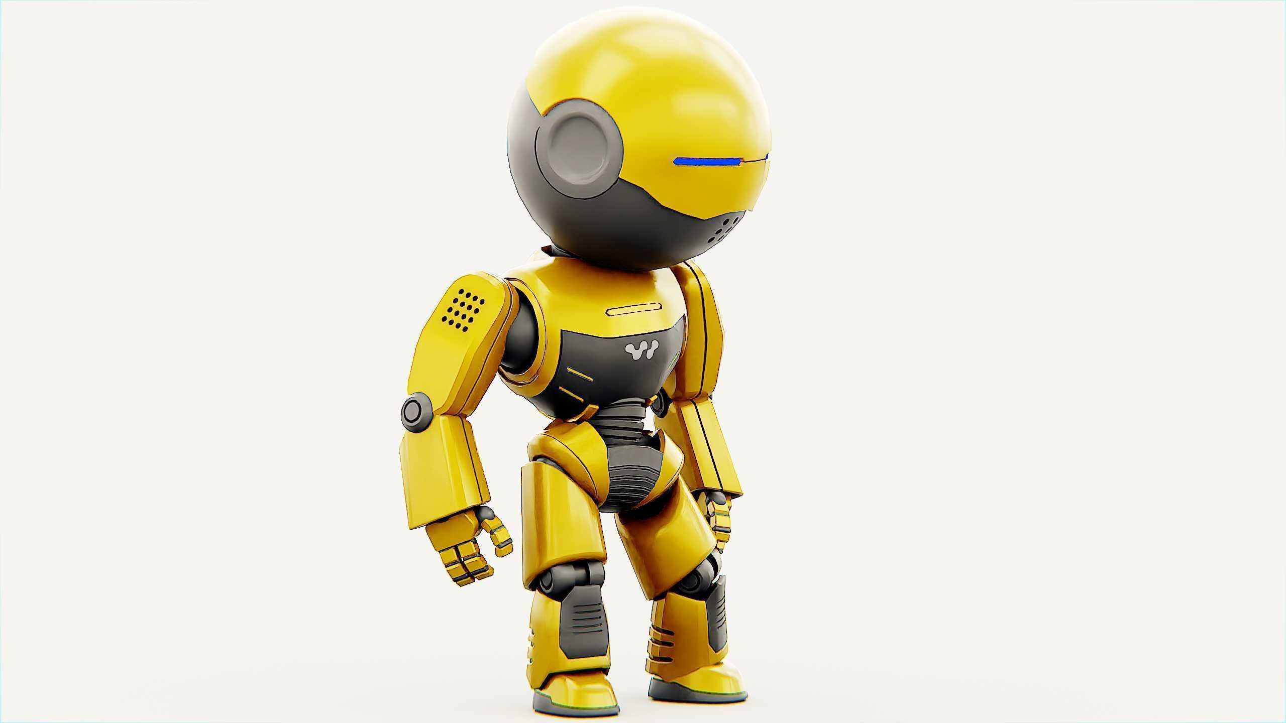 DROID NINO C-2 Rigged for Unreal Engine - Unity - MIXAMO 3D model_3