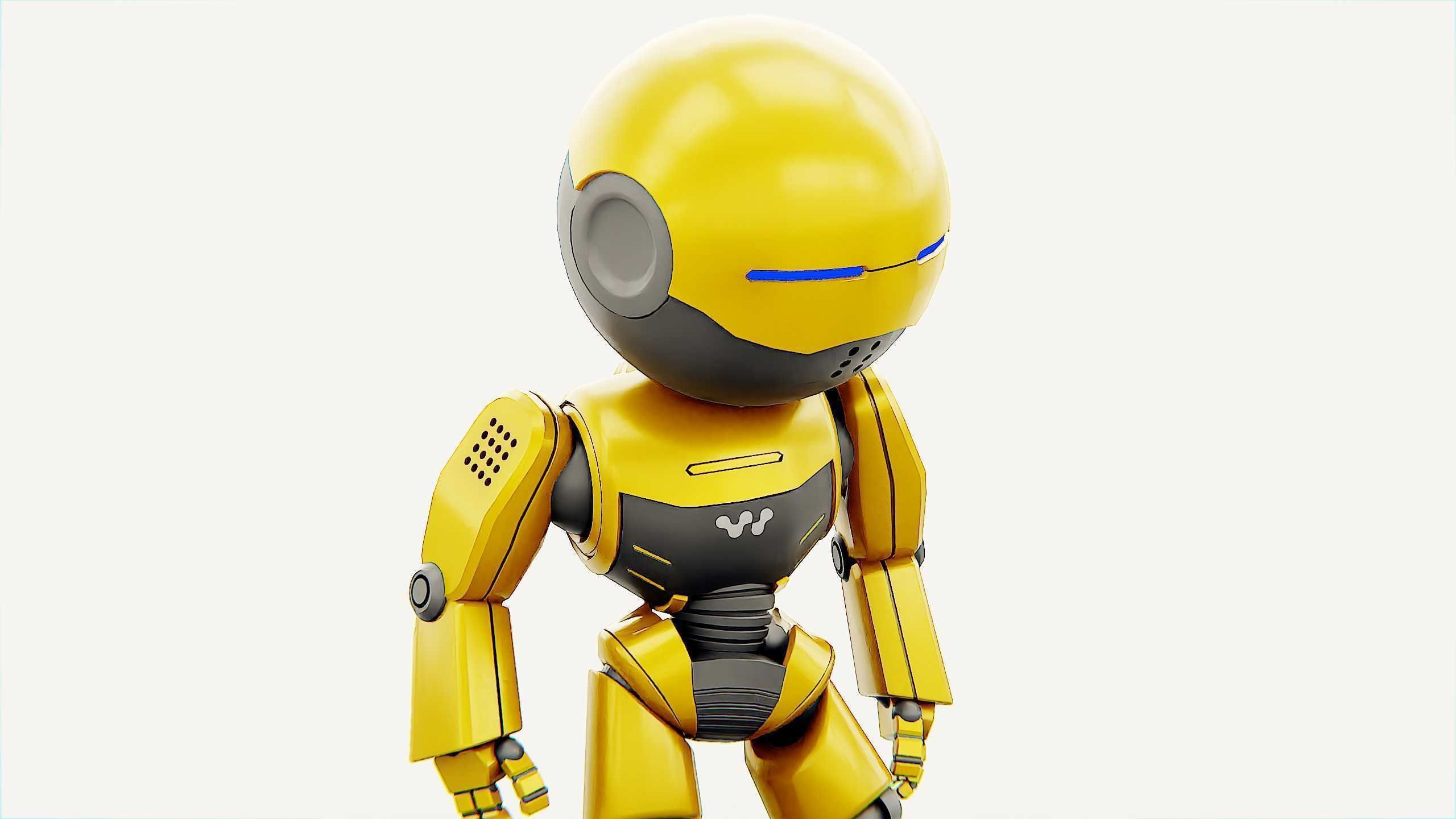 DROID NINO C-2 Rigged for Unreal Engine - Unity - MIXAMO 3D model_22