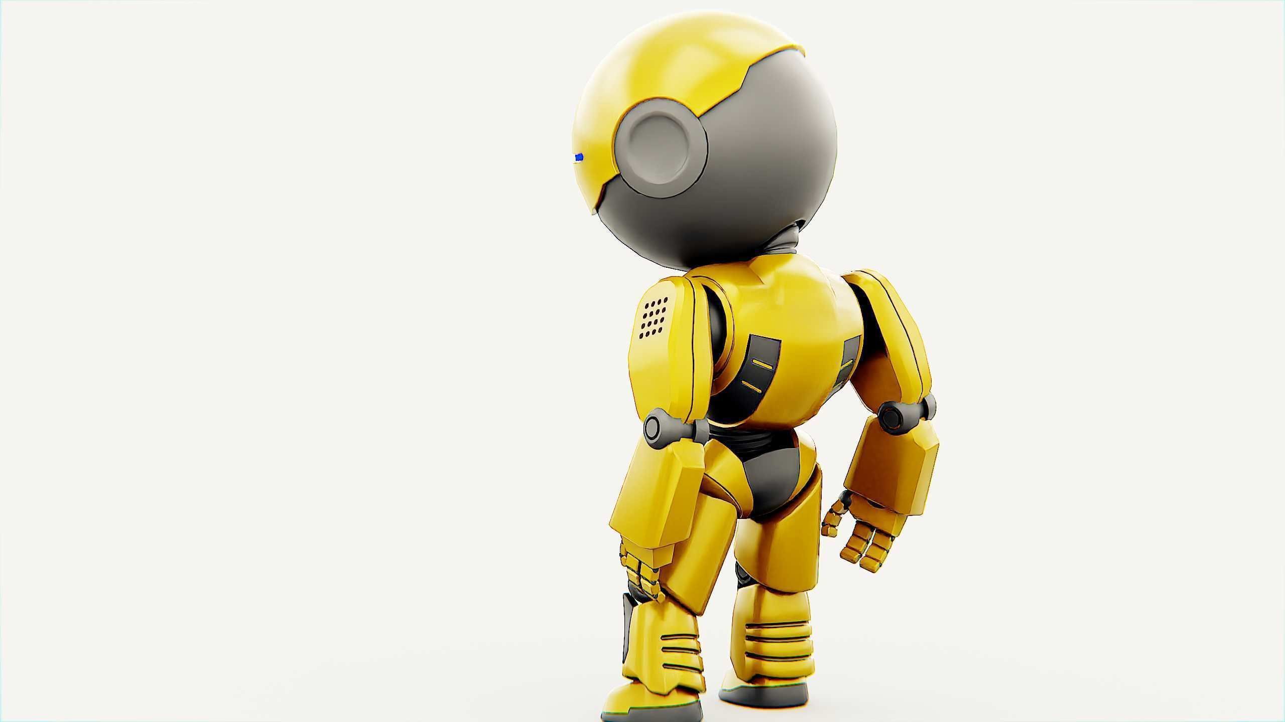 DROID NINO C-2 Rigged for Unreal Engine - Unity - MIXAMO 3D model_14