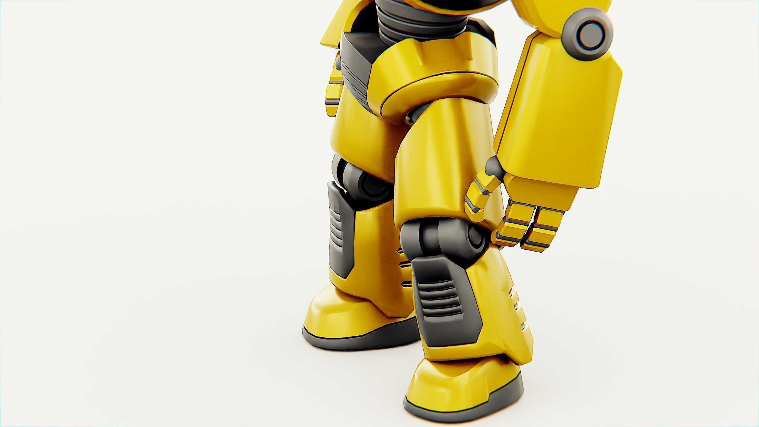DROID NINO C-2 Rigged for Unreal Engine - Unity - MIXAMO 3D model_26