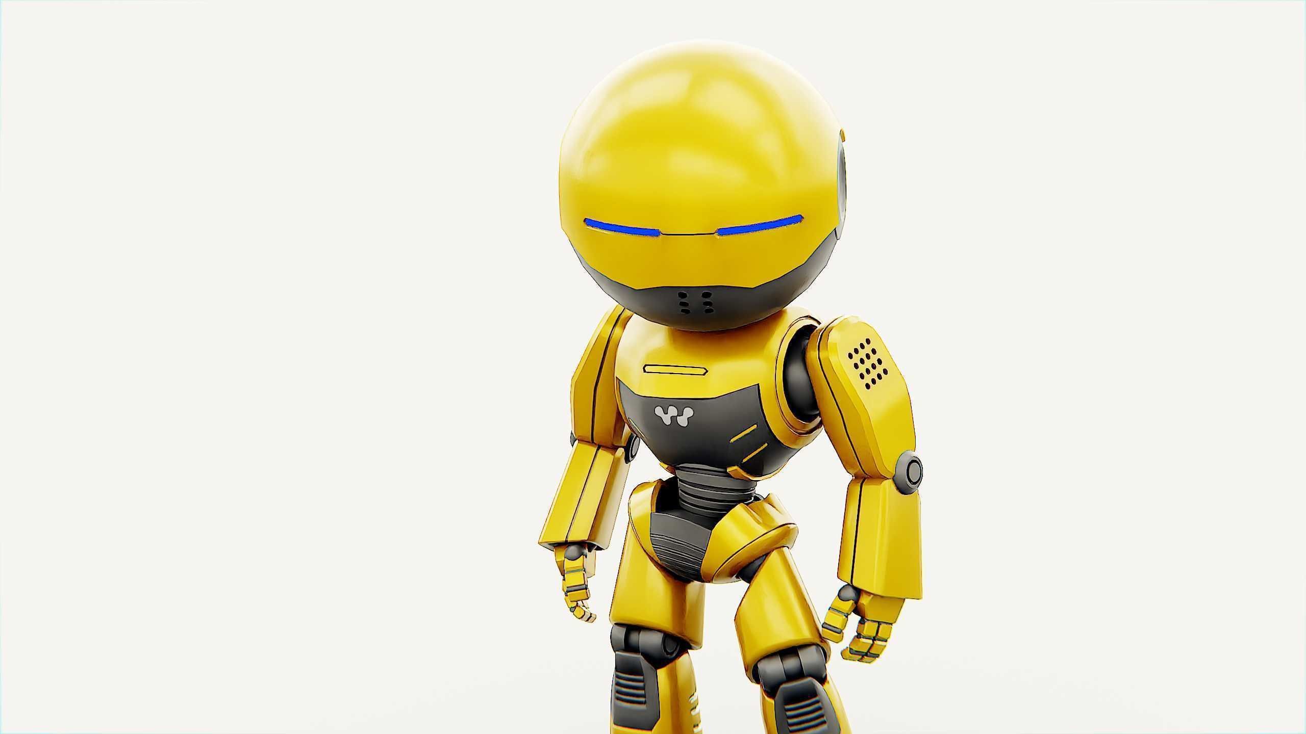 DROID NINO C-2 Rigged for Unreal Engine - Unity - MIXAMO 3D model_21
