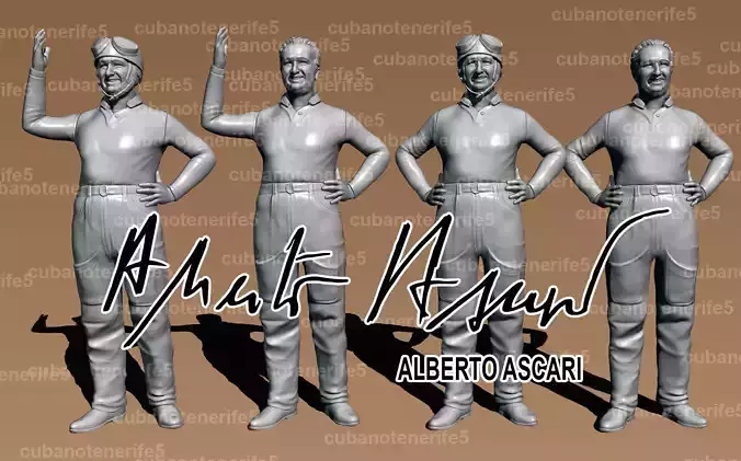 ALBERTO ASCARI FORMULA 1 3D print model