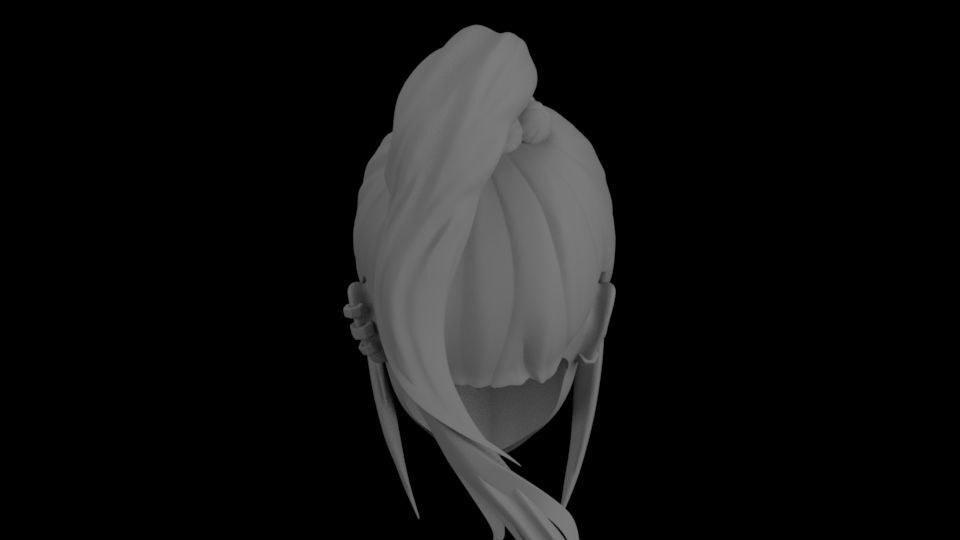 DC PUNCHLINE ALEXIS KAYE HEAD SCLUPT 3D print model_2