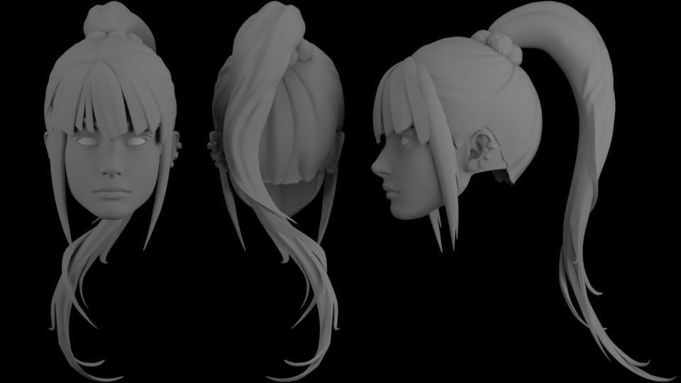 DC PUNCHLINE ALEXIS KAYE HEAD SCLUPT 3D print model_5