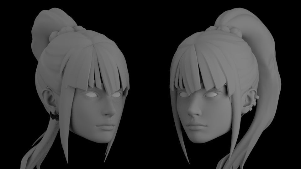 DC PUNCHLINE ALEXIS KAYE HEAD SCLUPT 3D print model_1