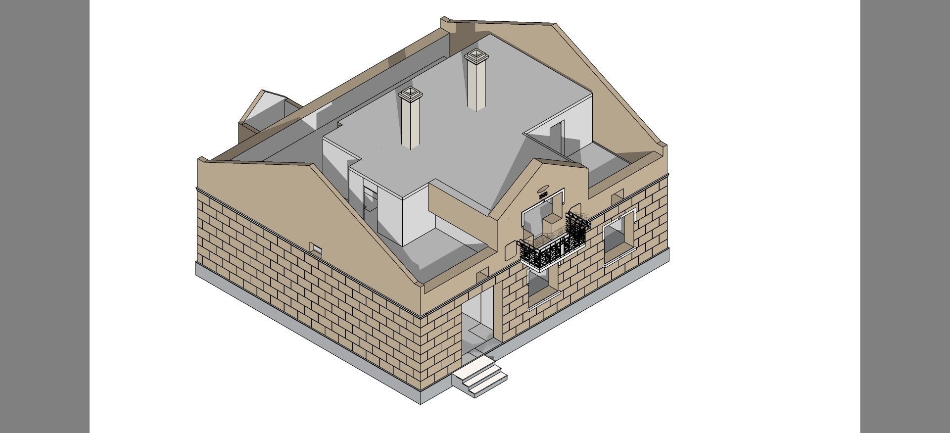 memorial museum of Roman Shukhevich lviv ukraine 3D model_10