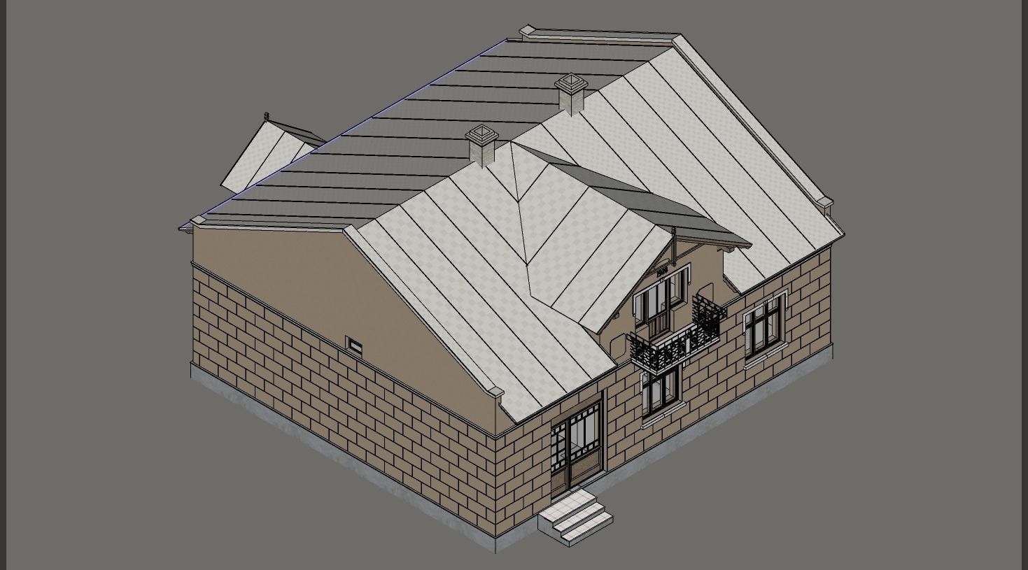 memorial museum of Roman Shukhevich lviv ukraine 3D model_6