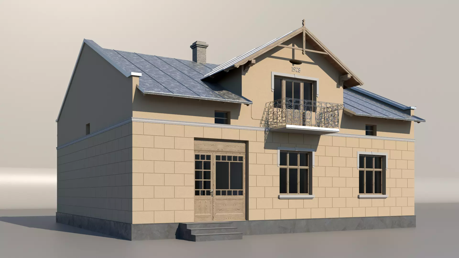 memorial museum of Roman Shukhevich lviv ukraine 3D model_0