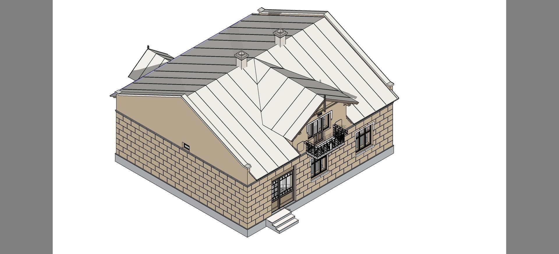 memorial museum of Roman Shukhevich lviv ukraine 3D model_12