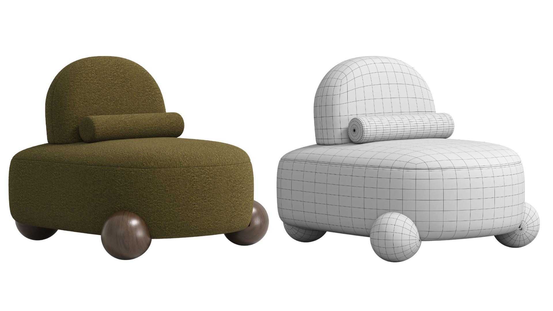 Object 076 Armchair by NG Design 3D model_11