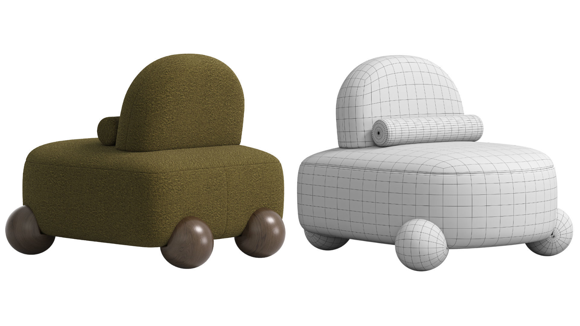 Object 076 Armchair by NG Design 3D model_12