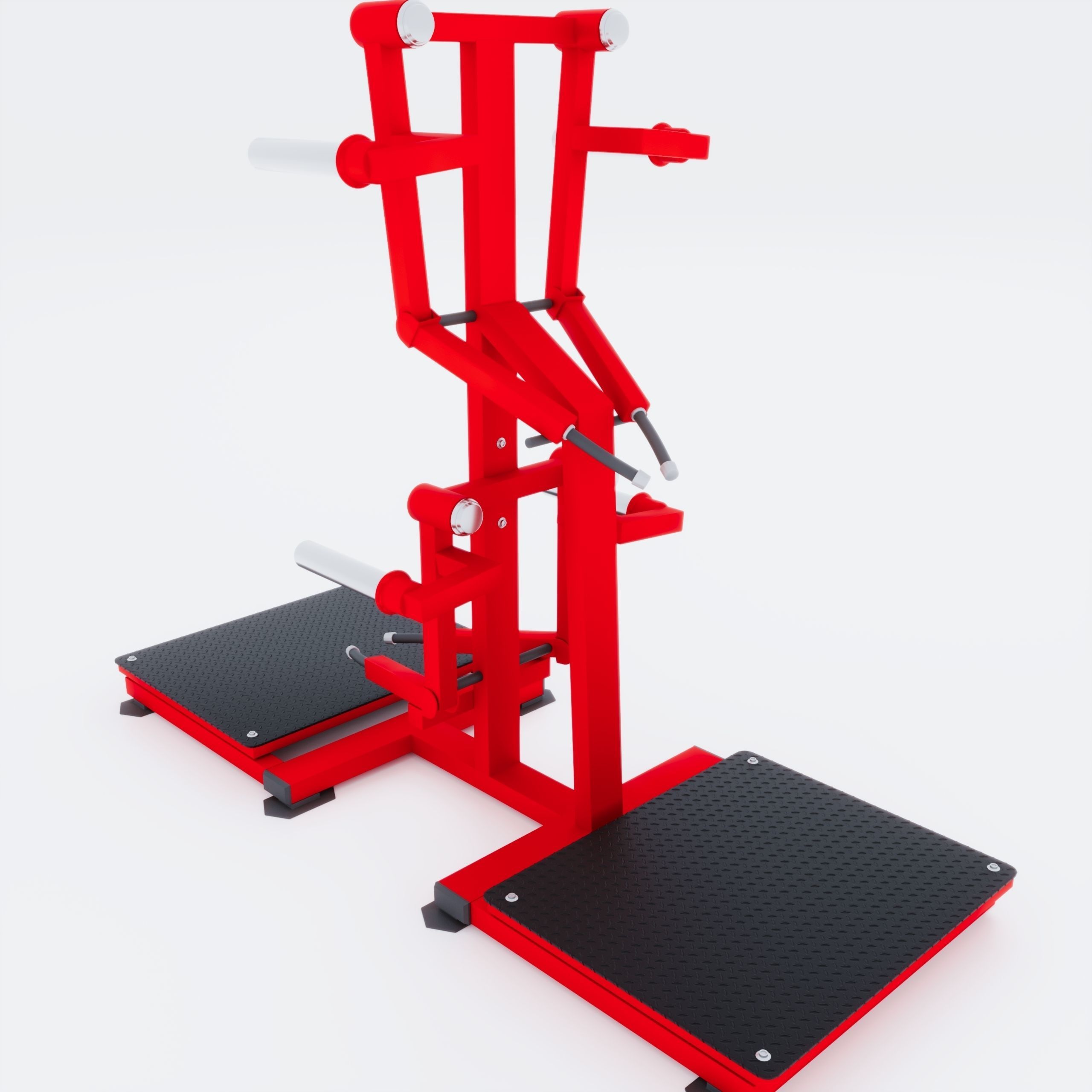Small Gym Interior Set 3D model_3