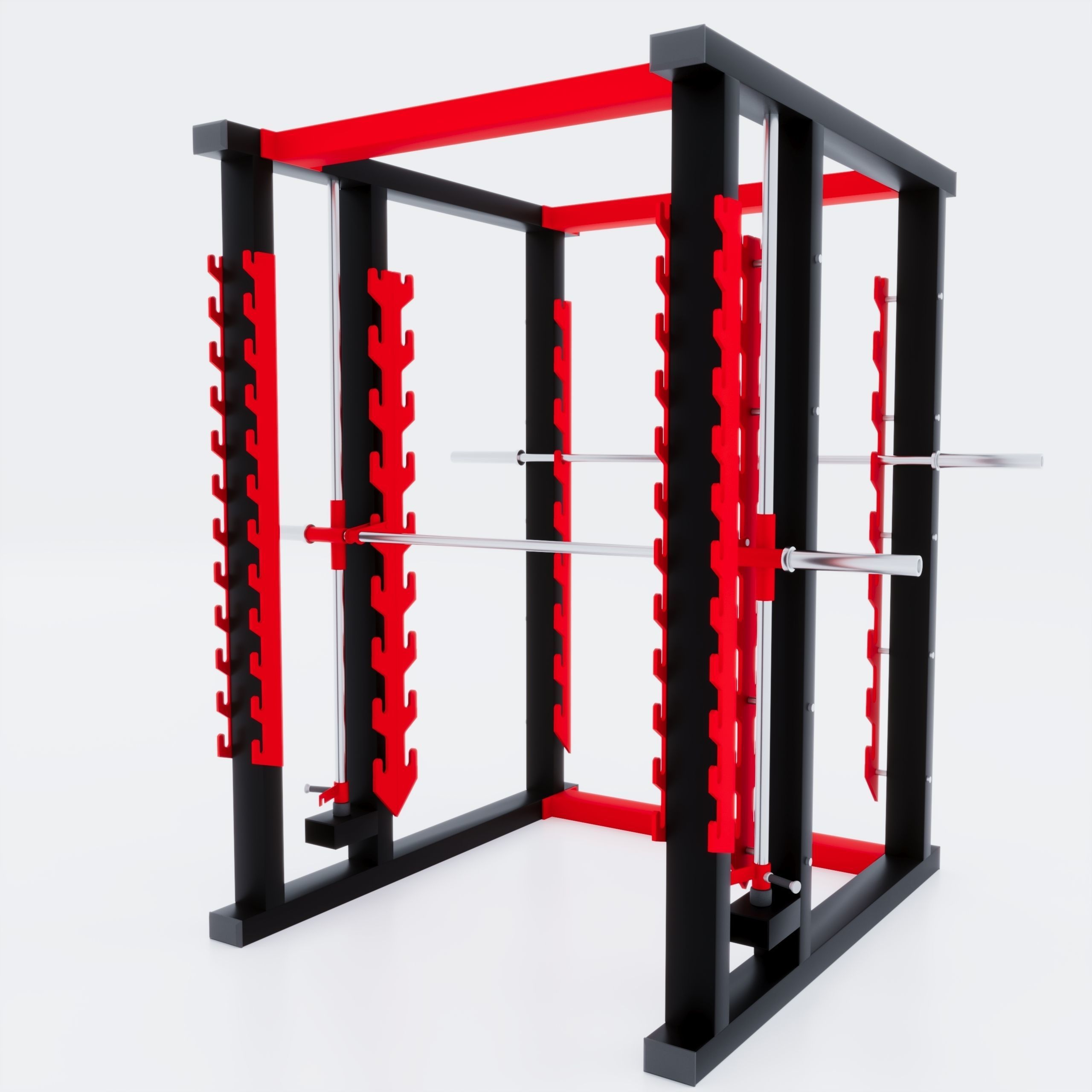 Small Gym Interior Set 3D model_7