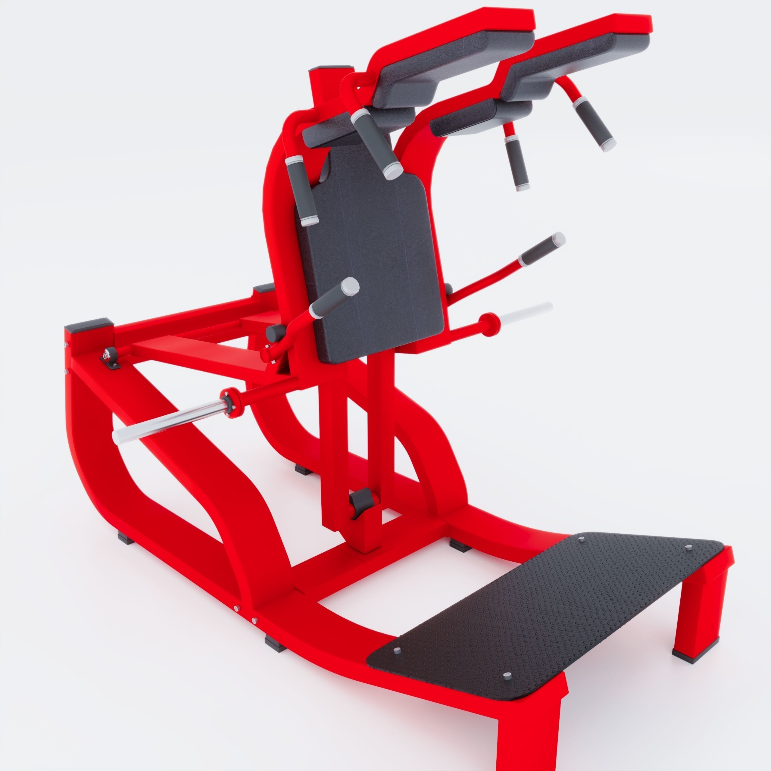 Small Gym Interior Set 3D model_4