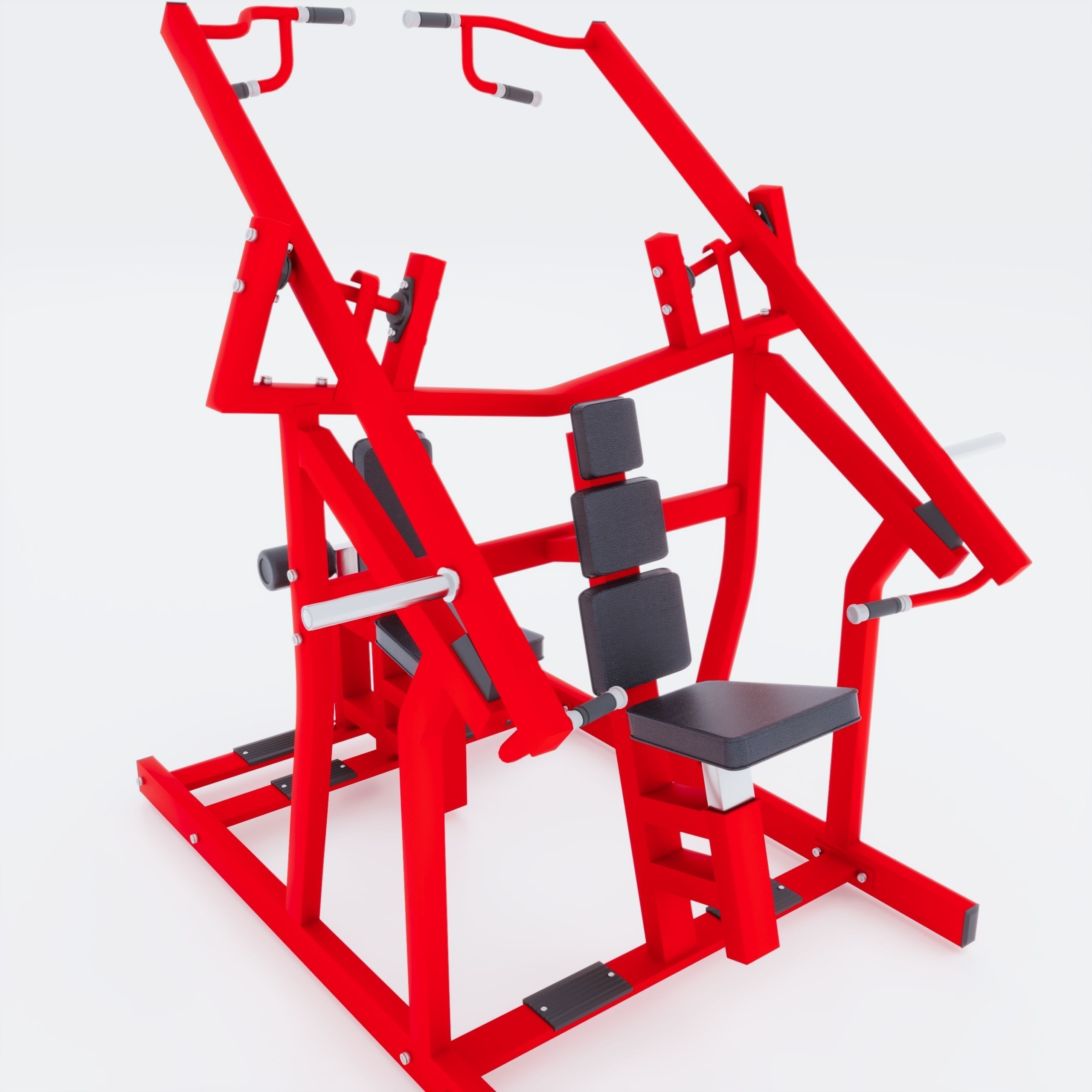 Small Gym Interior Set 3D model_6