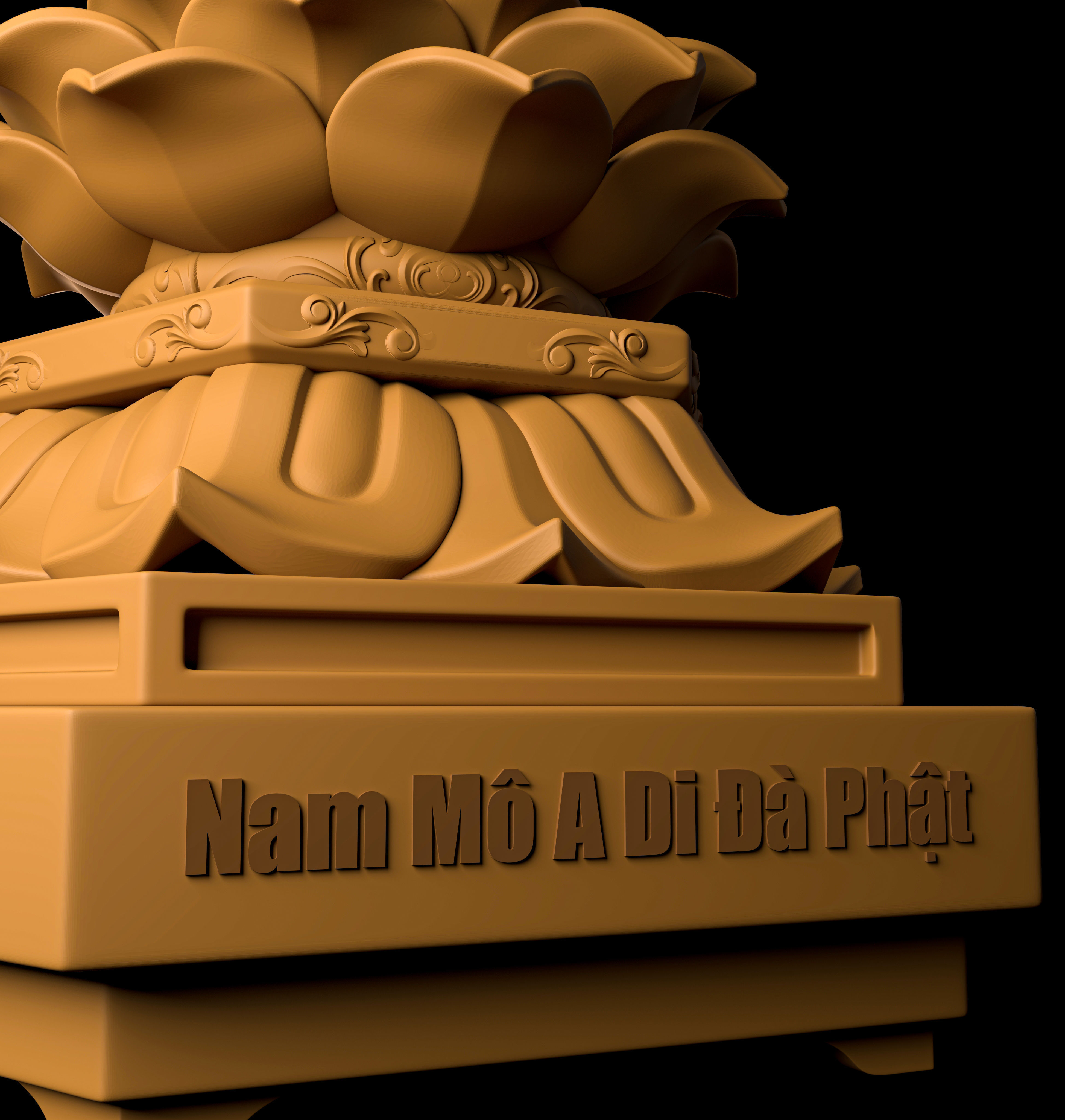 Amitabha Buddha - 3D printing 3D print model_4