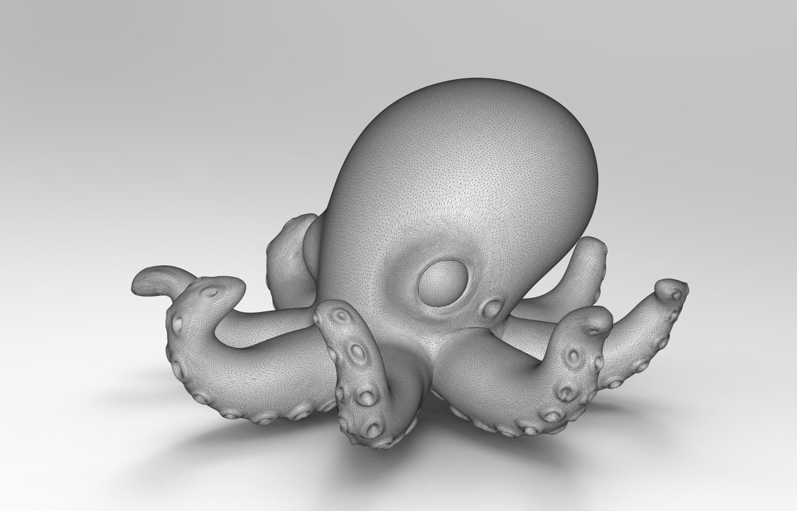 Baby Octopus 3D print model_2
