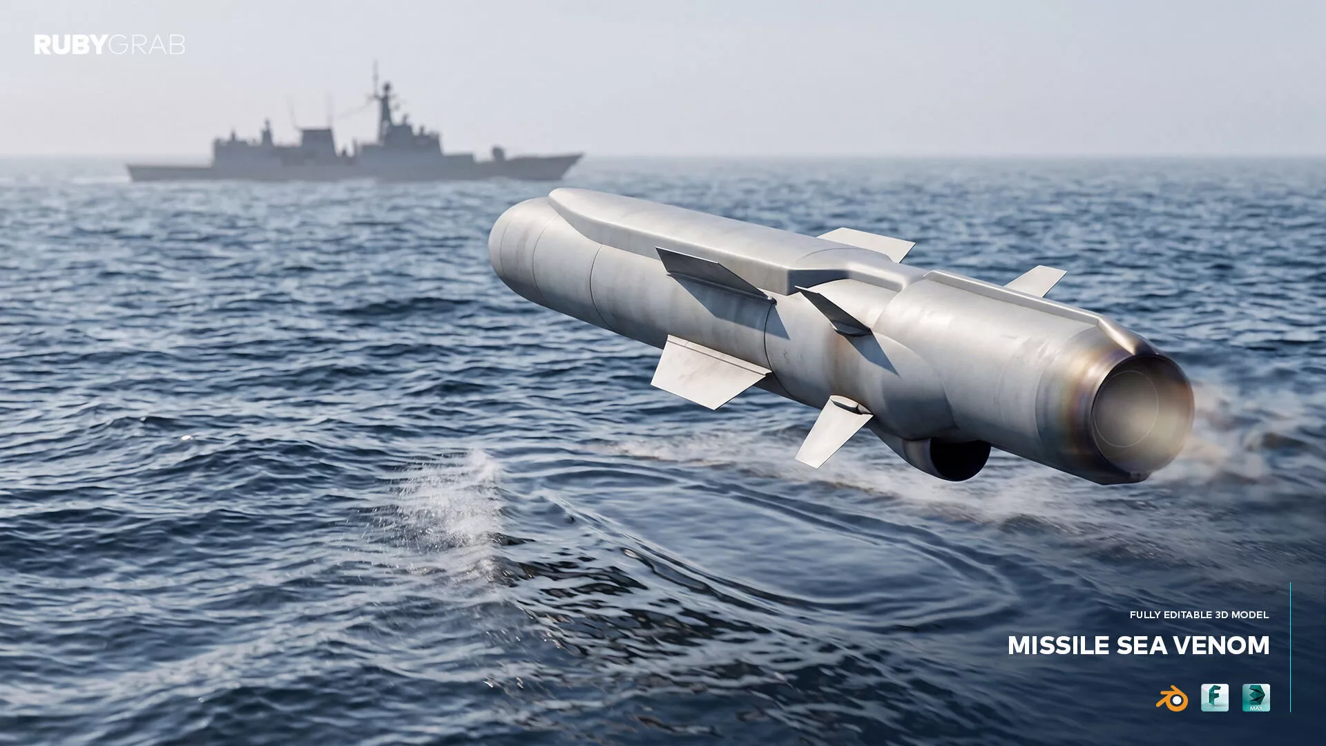 Missile Sea Venom 3D model