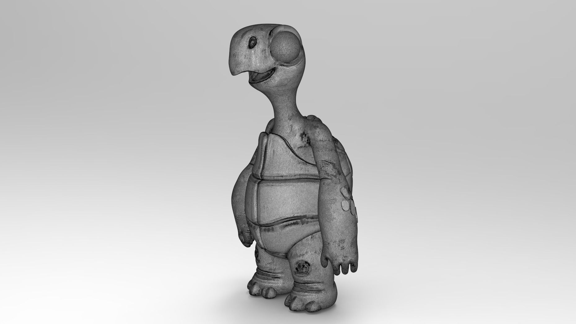 Cartoon Turtle 3D model_6