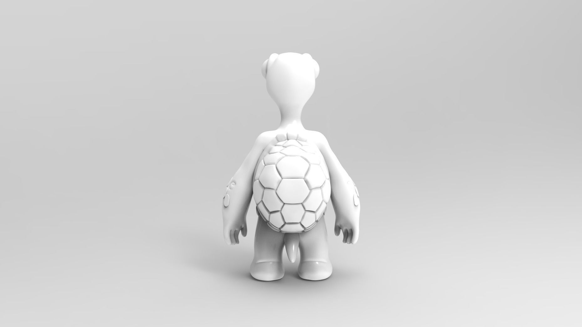 Cartoon Turtle 3D model_4