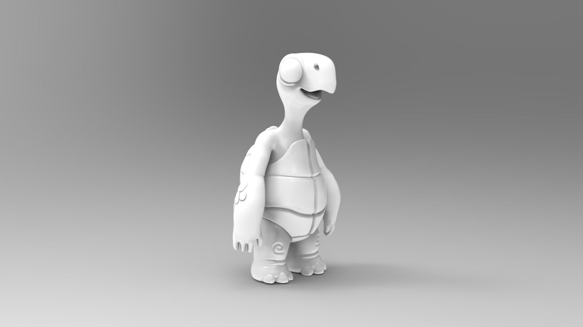Cartoon Turtle 3D model_3