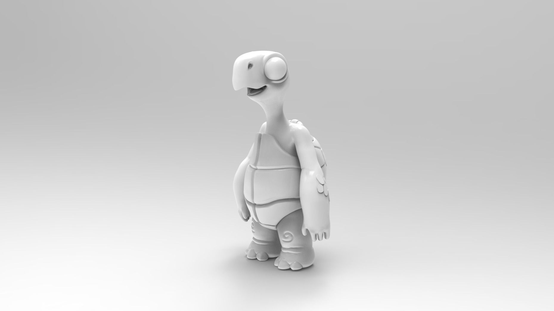 Cartoon Turtle 3D model_5