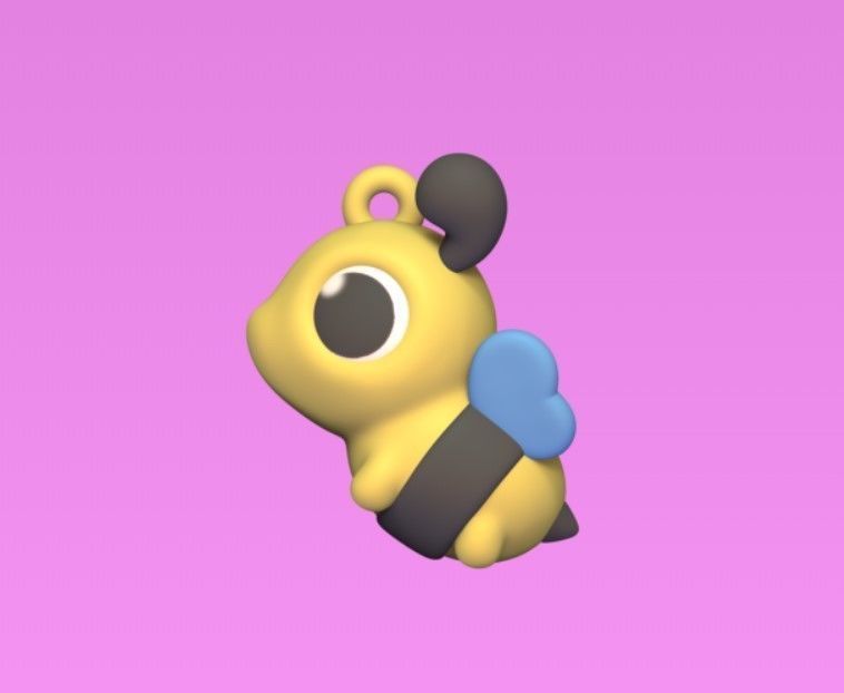 Flying Bee 3D print model_3