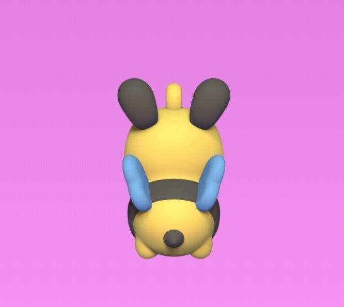 Flying Bee 3D print model_4