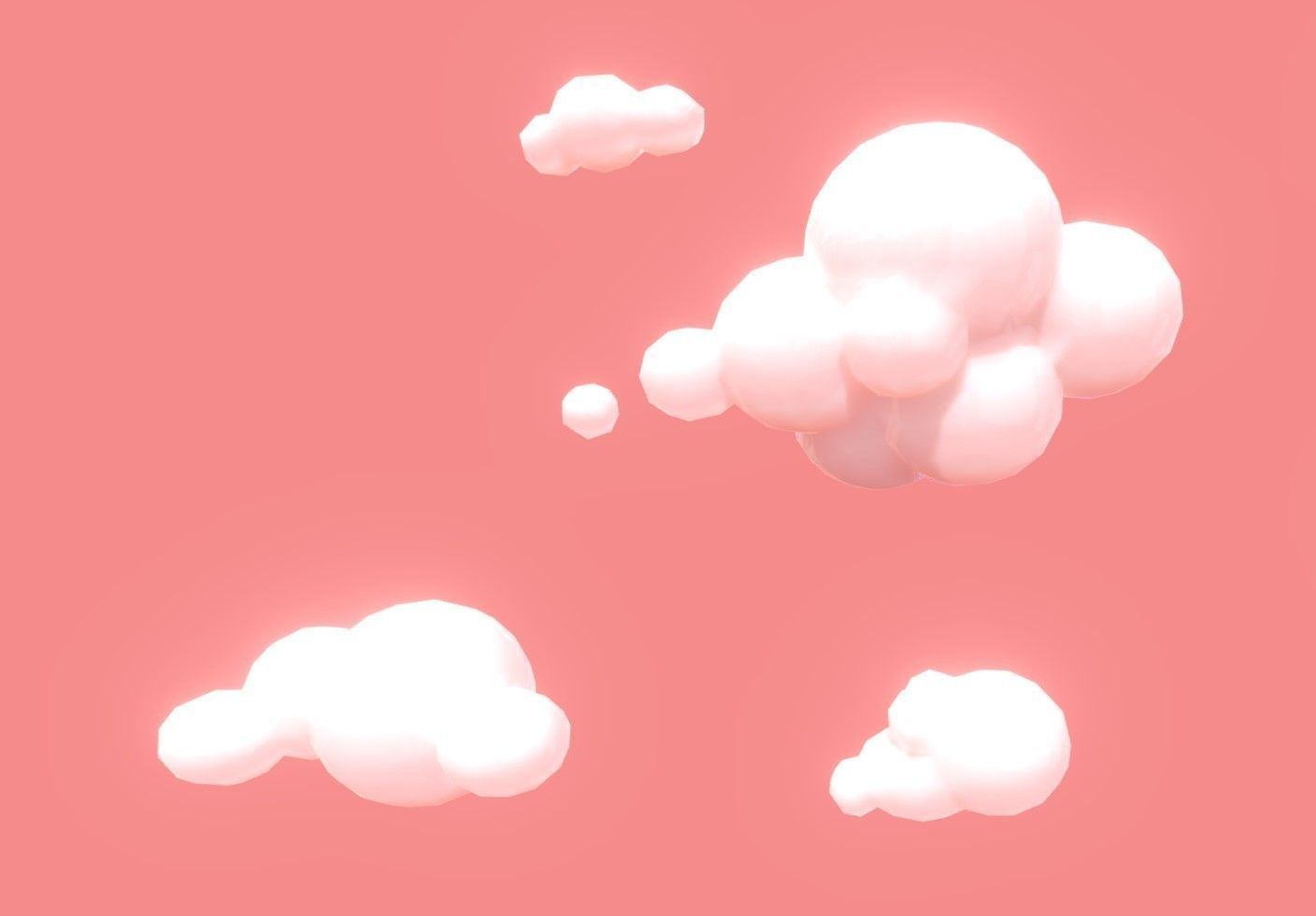 Clouds cartoon lowpoly - Pack 01 Texture_2