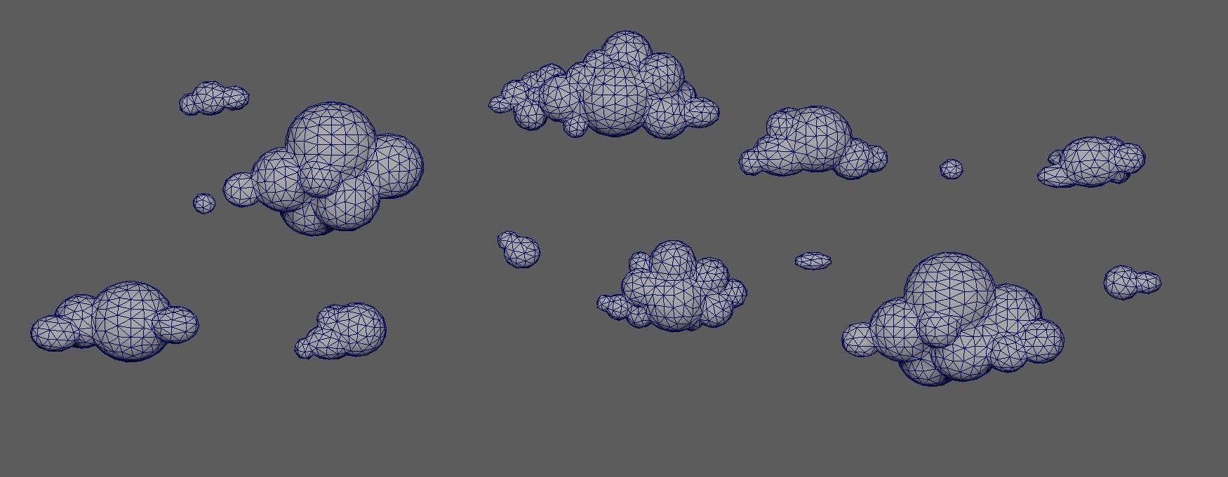 Clouds cartoon lowpoly - Pack 01 Texture_4