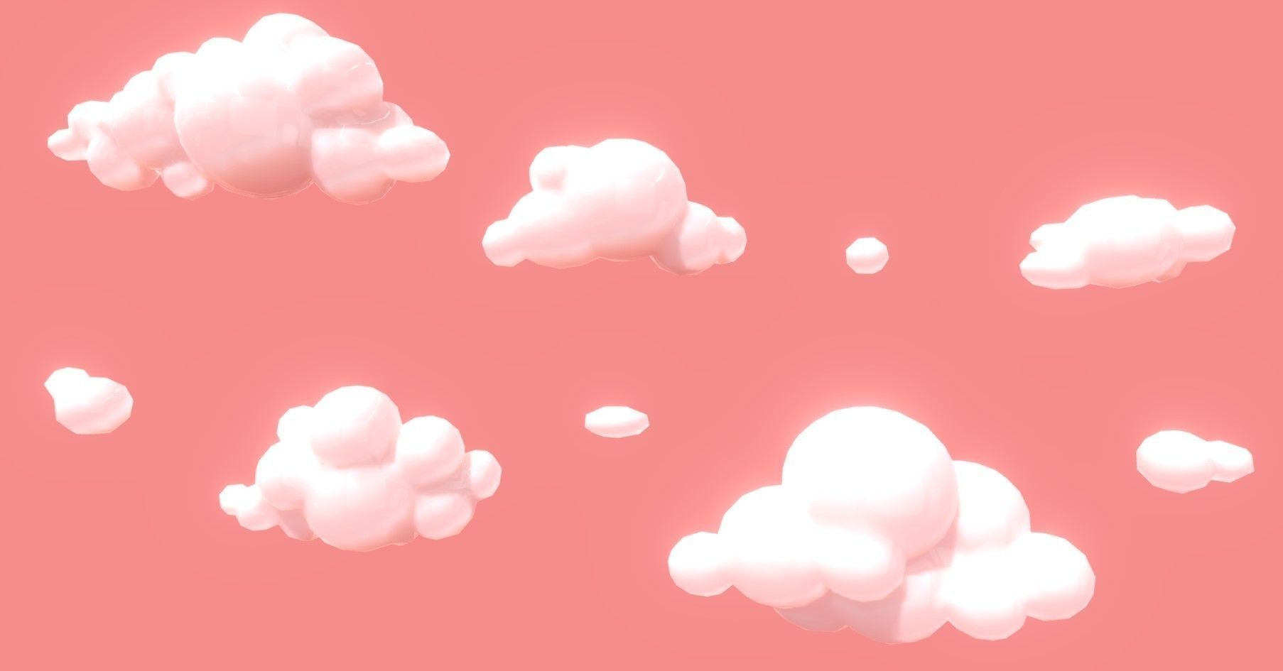 Clouds cartoon lowpoly - Pack 01 Texture_3