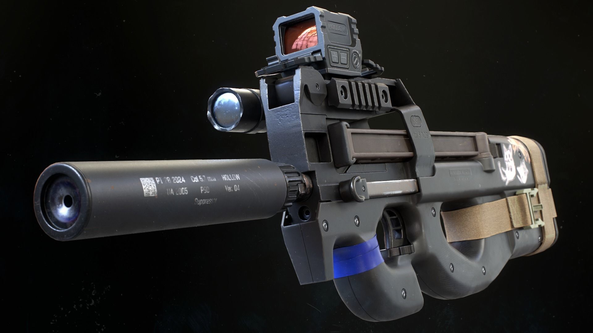 3D model P90 with Attachments VR / AR / low-poly | CGTrader