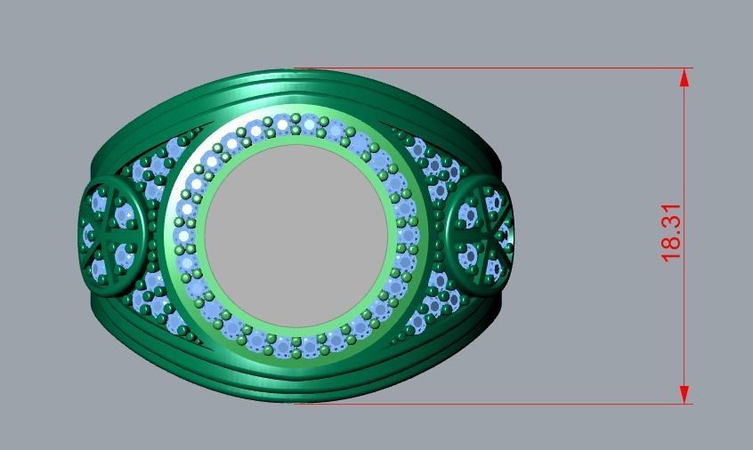 men ring 3D print model_6