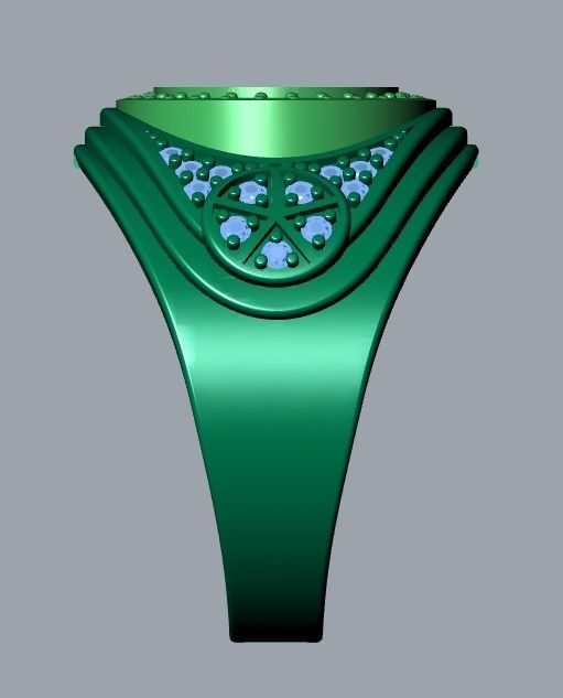 men ring 3D print model_9