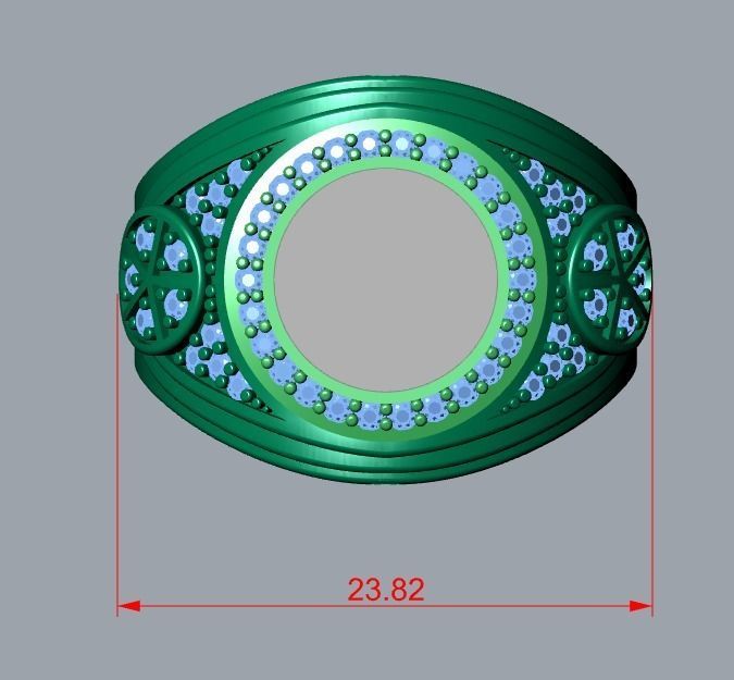 men ring 3D print model_7