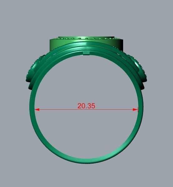 men ring 3D print model_8