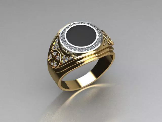 men ring 3D print model_0