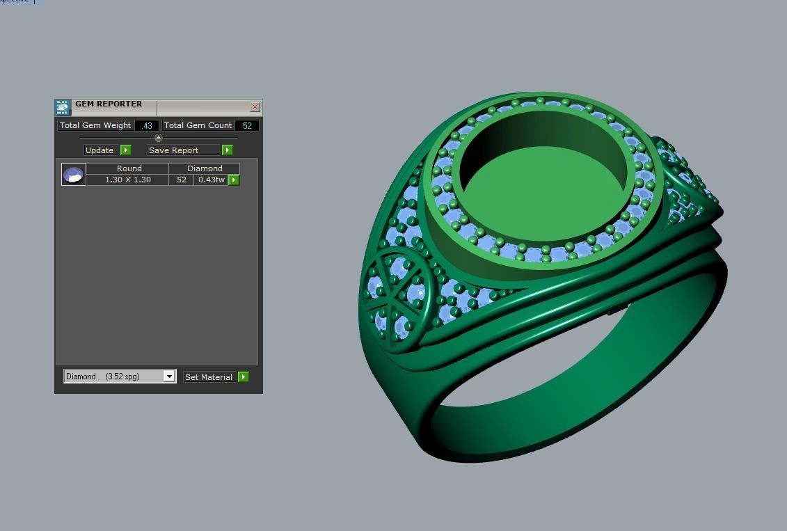 men ring 3D print model_5