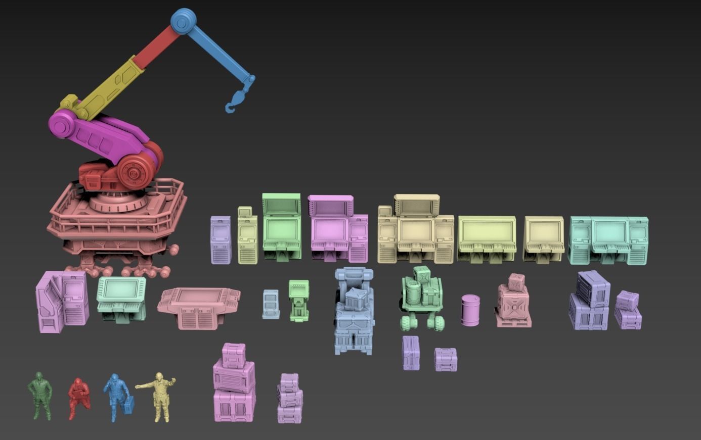 Repair Bay Set Plus Mech 3D print model_10