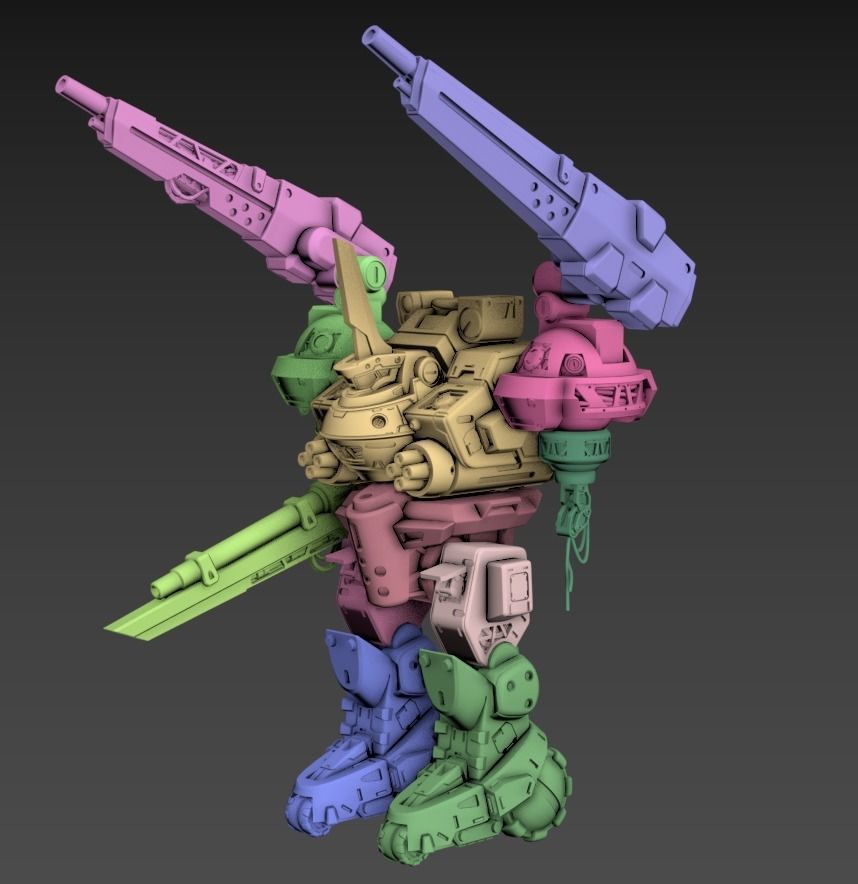 Repair Bay Set Plus Mech 3D print model_7