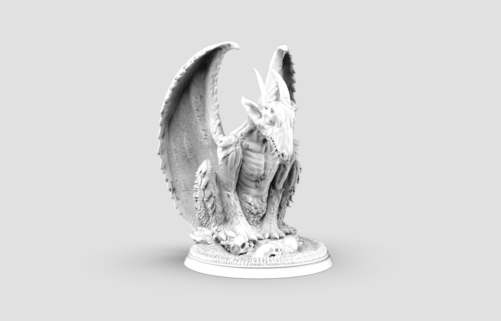 Lithic Warden Gargoyle Free 3D print model_1