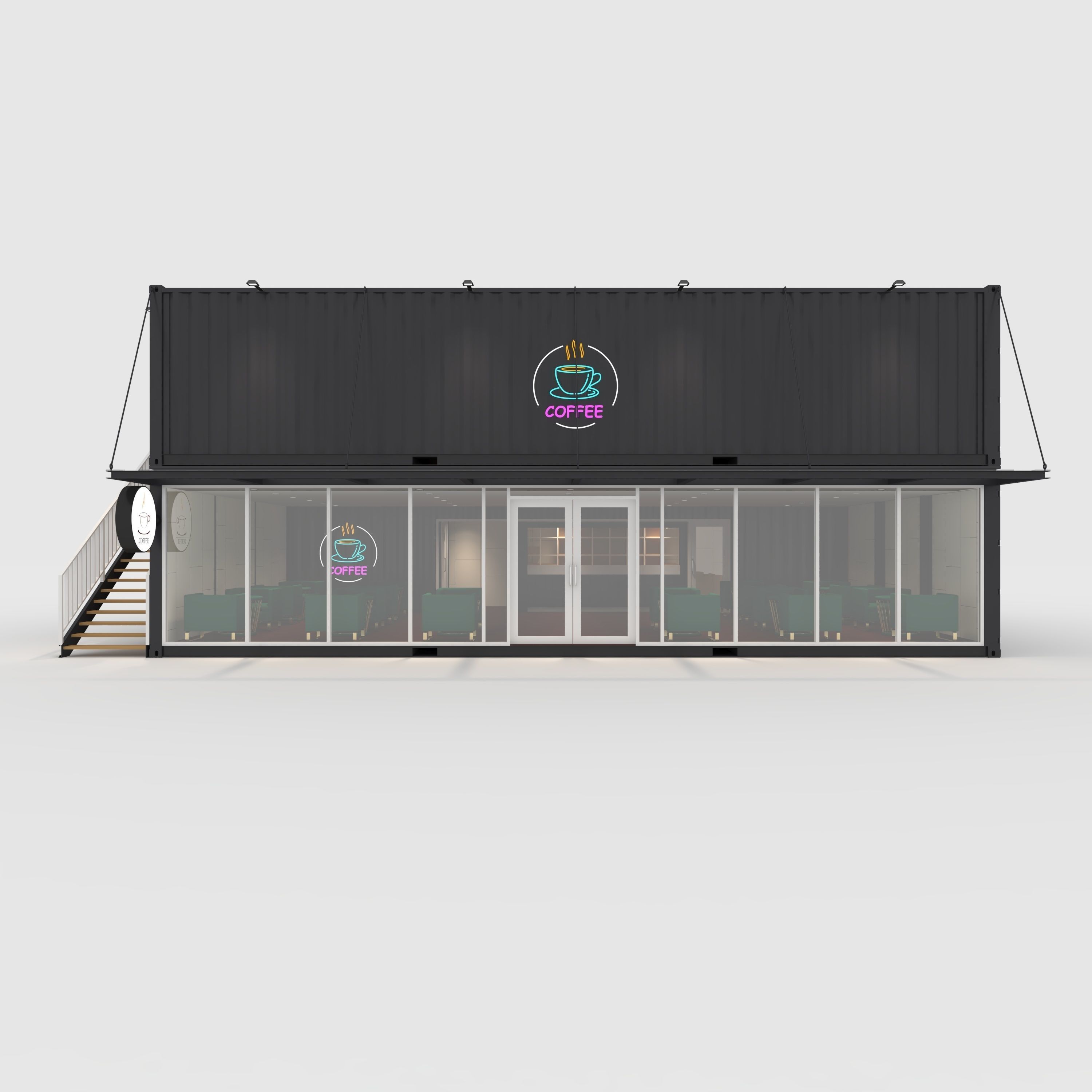 Container Cafe 13 3D model_2