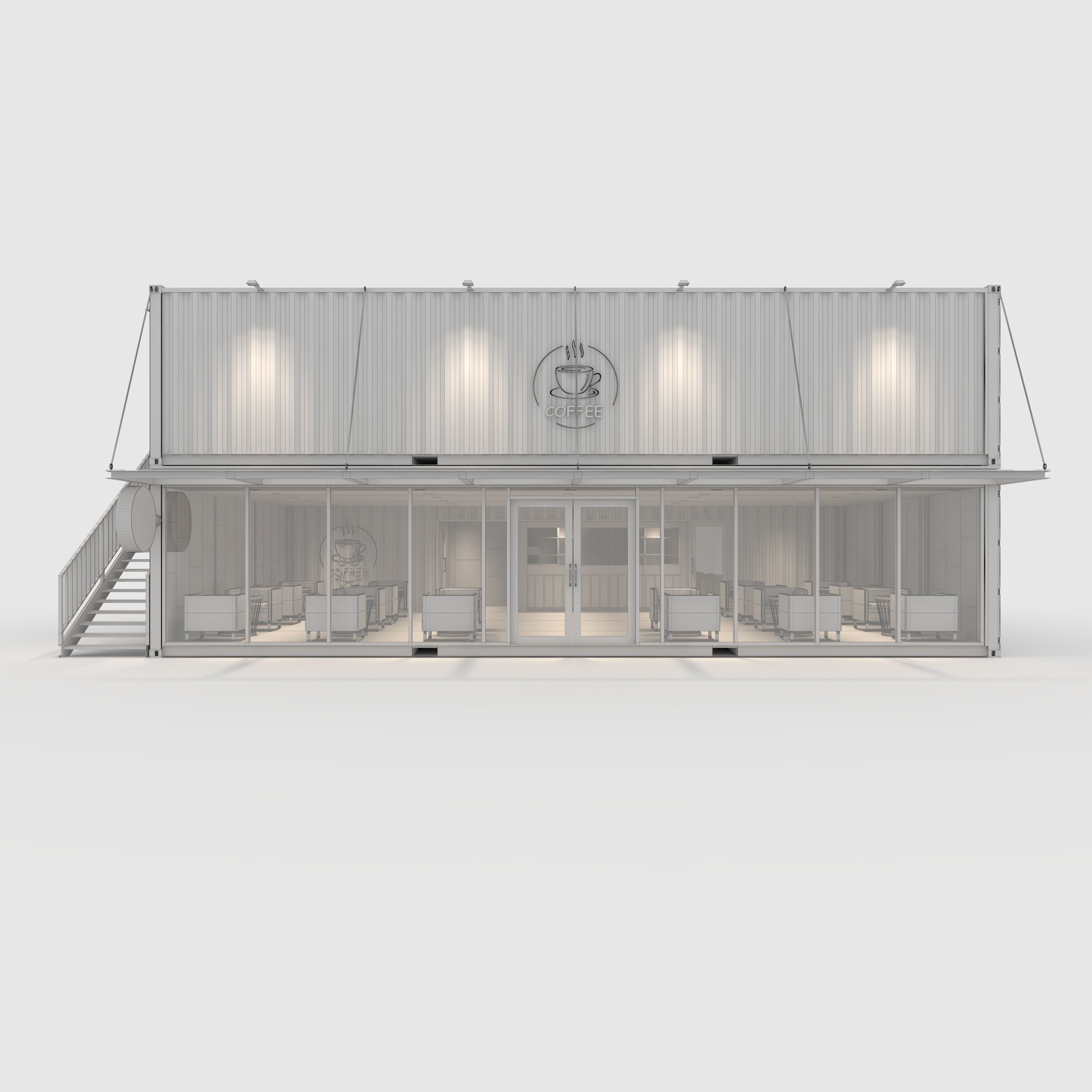 Container Cafe 13 3D model_3