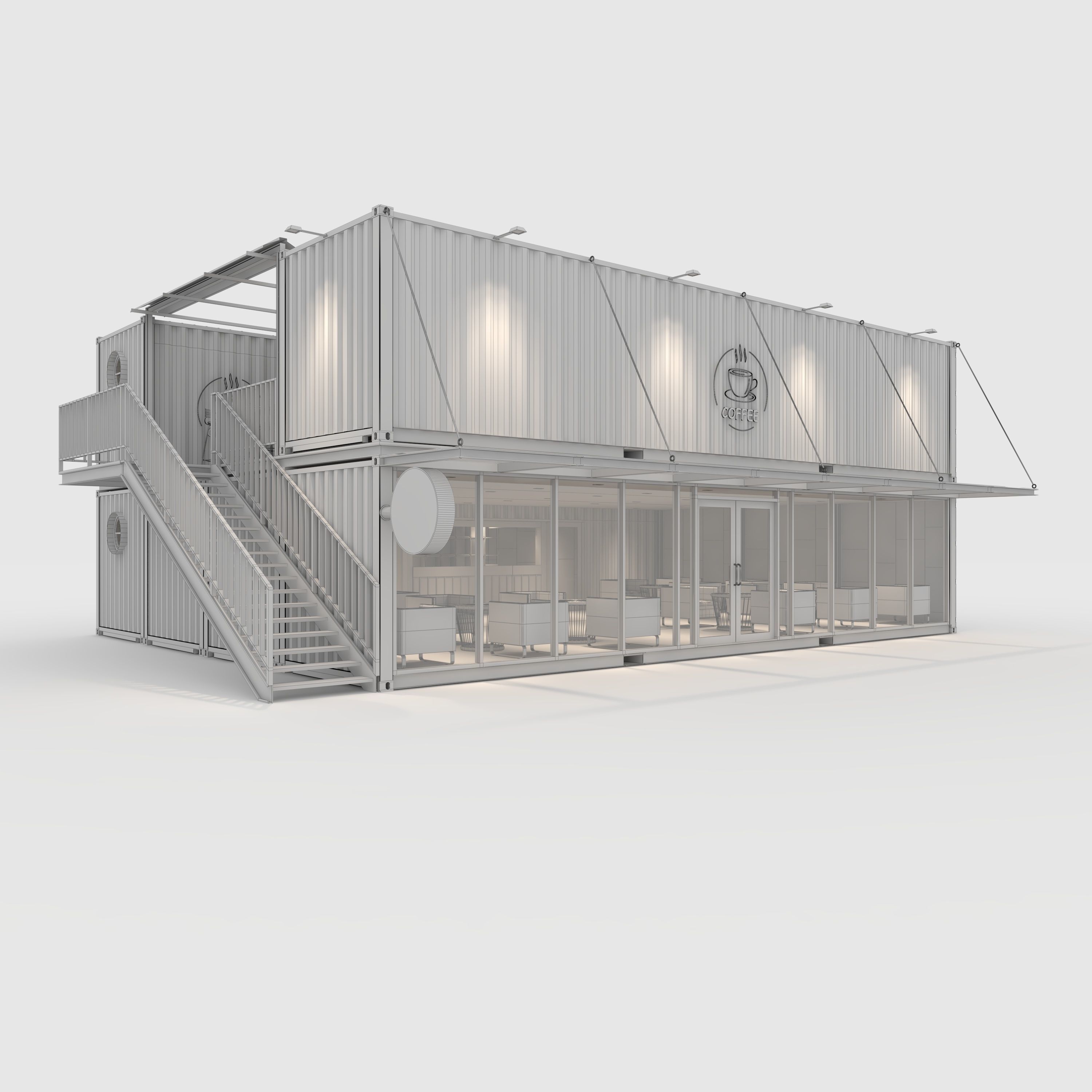 Container Cafe 13 3D model_1