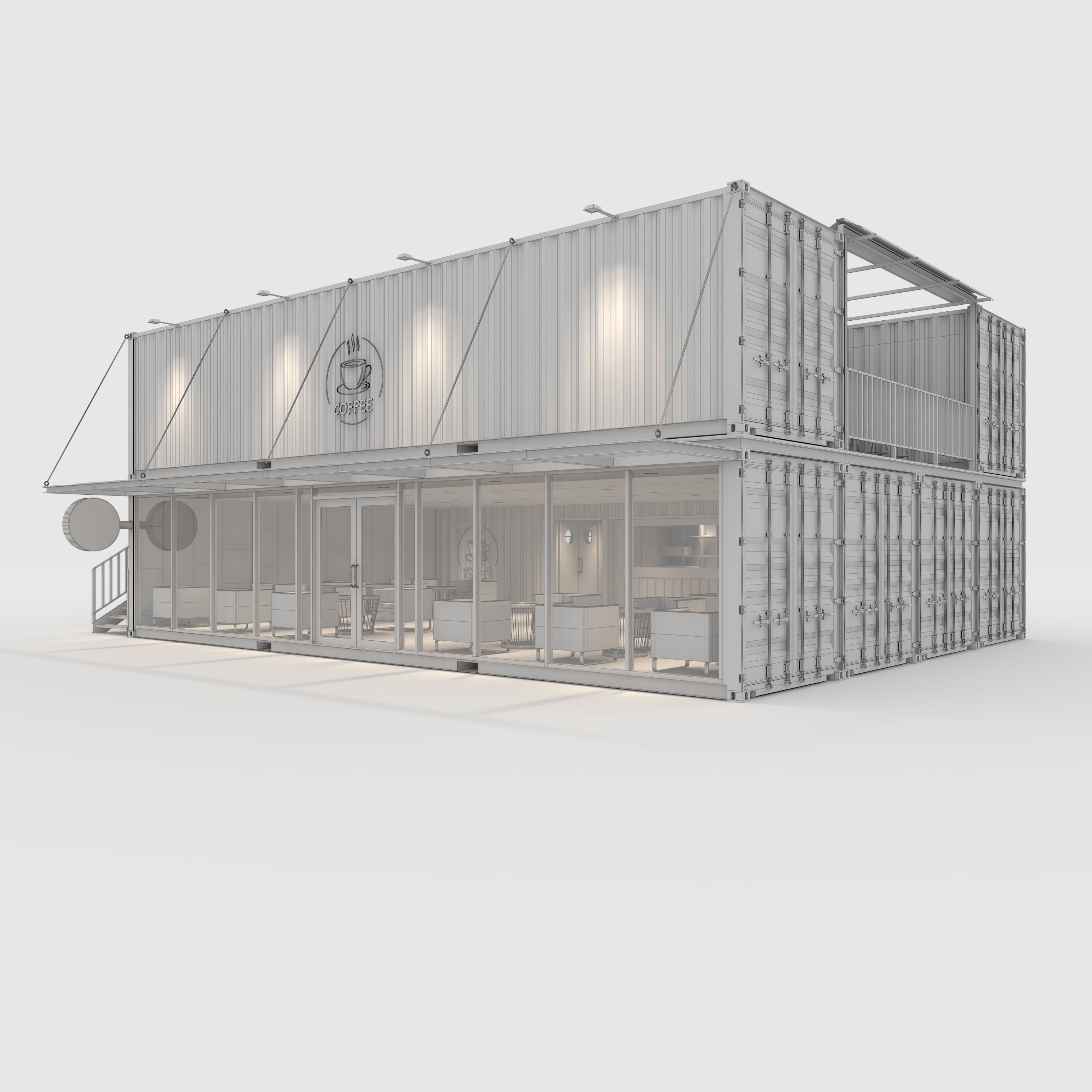 Container Cafe 13 3D model_5