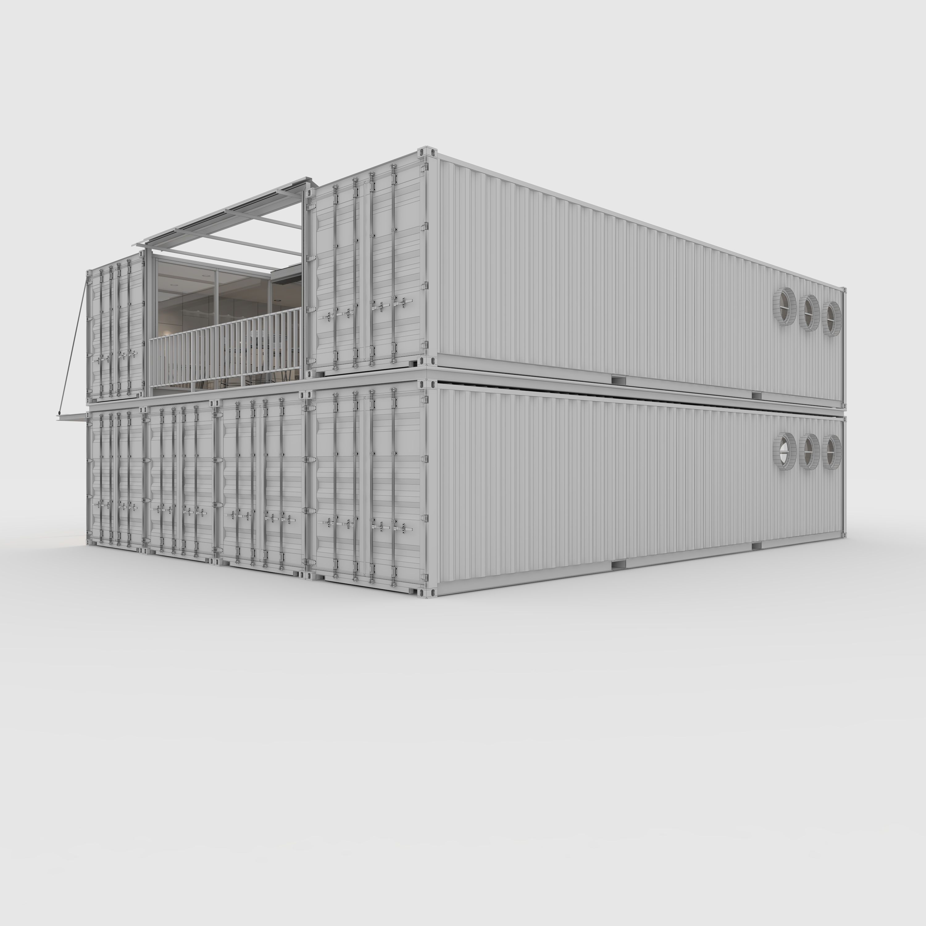 Container Cafe 13 3D model_7