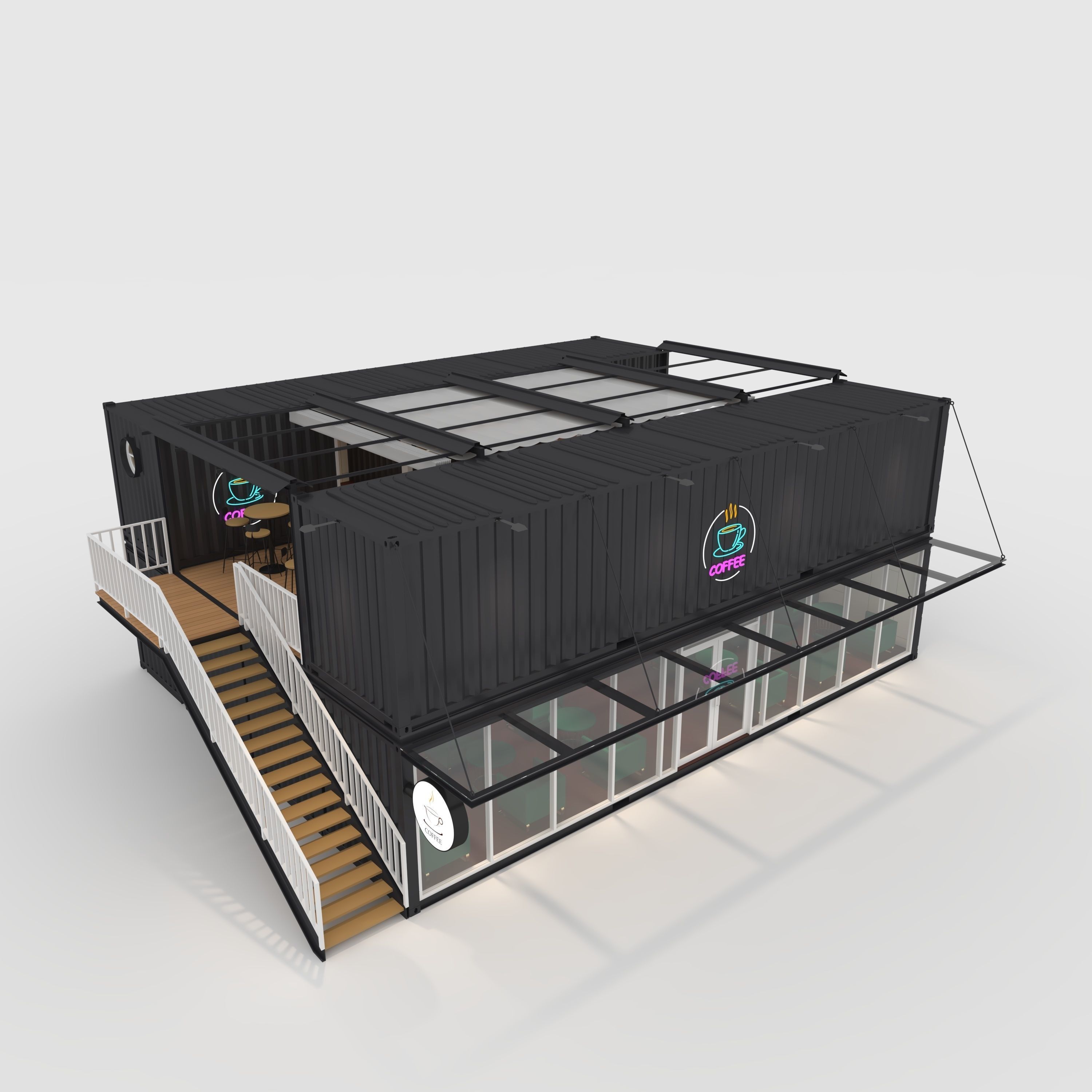 Container Cafe 13 3D model_8
