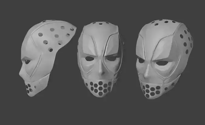 Deadpool Mask by SkazStudio with lenses 3D print model