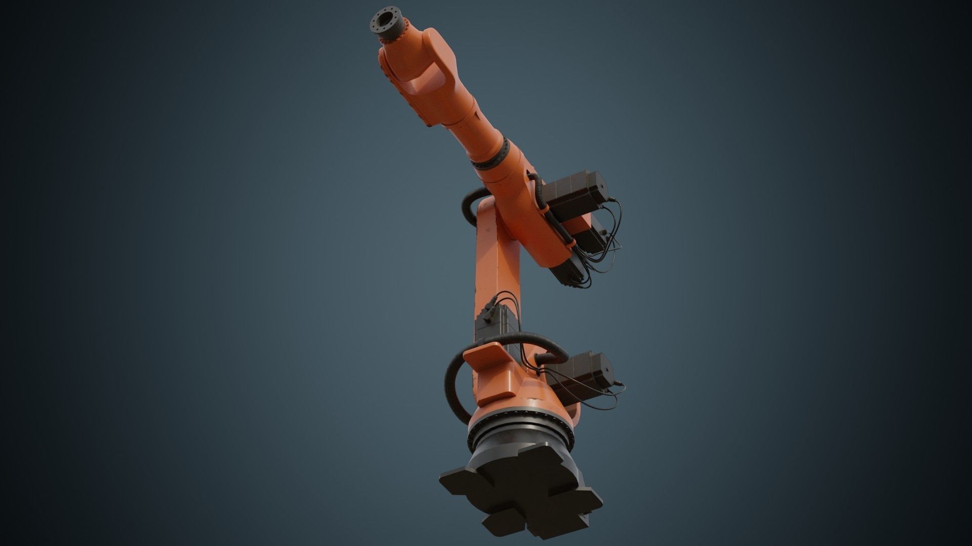 Industrial Robot 4B Low-poly 3D model_7